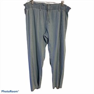 Junk Food Disney L paper bag chambray pants Mickey